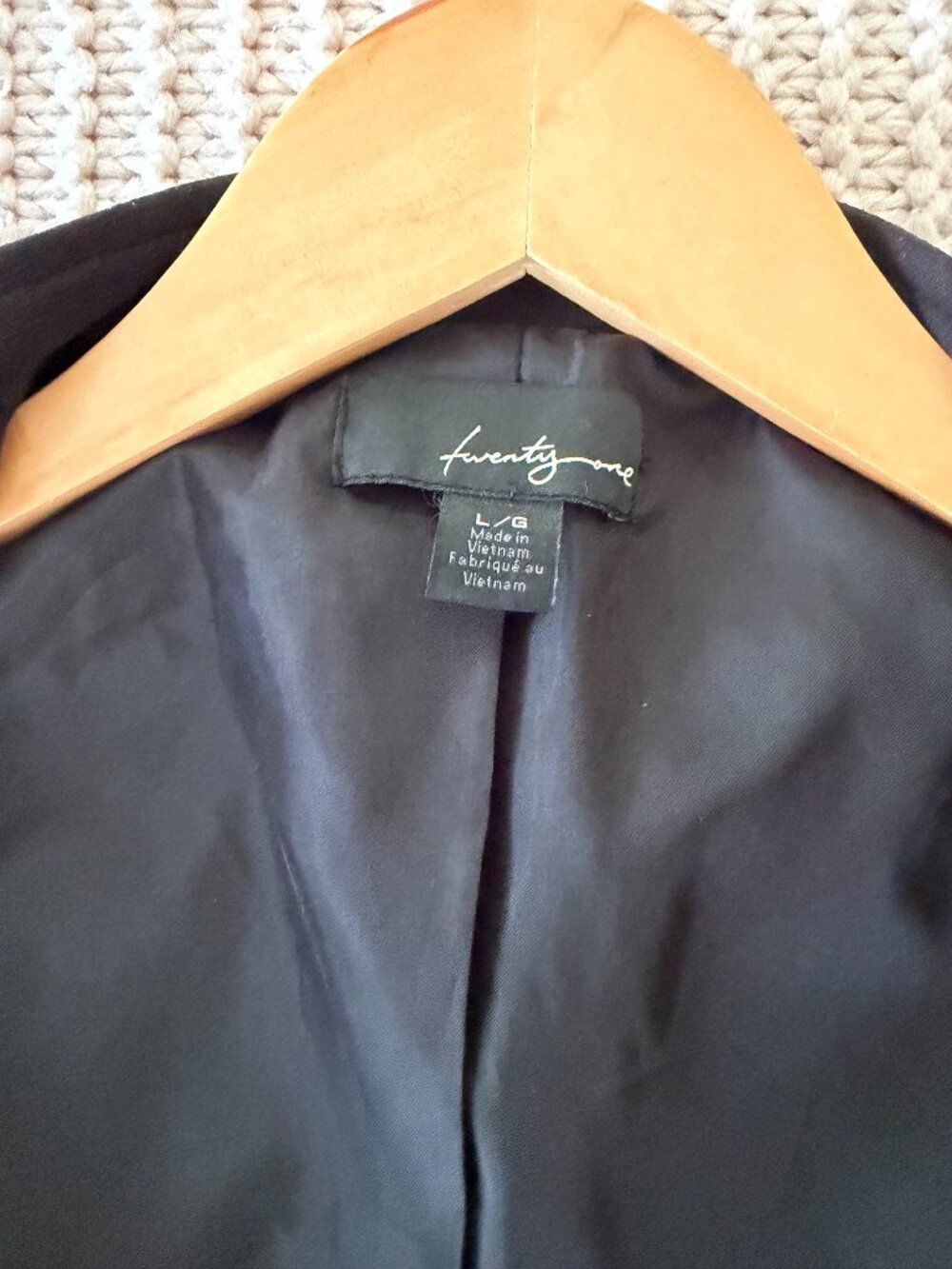 Vintage Forever 21 Black Military Style Blazer Jacket w Silver Buttons - Size L - Picture 5 of 6